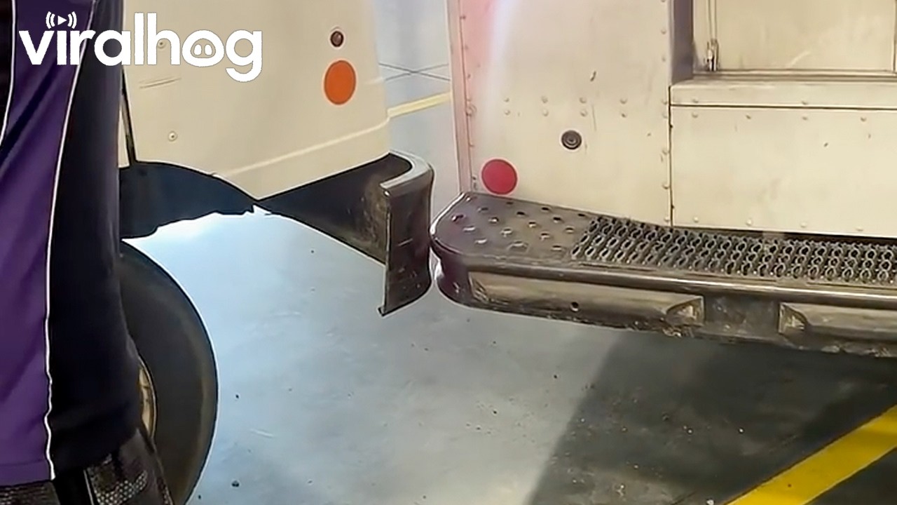 A New Way to Fix a Bent Bumper || ViralHog