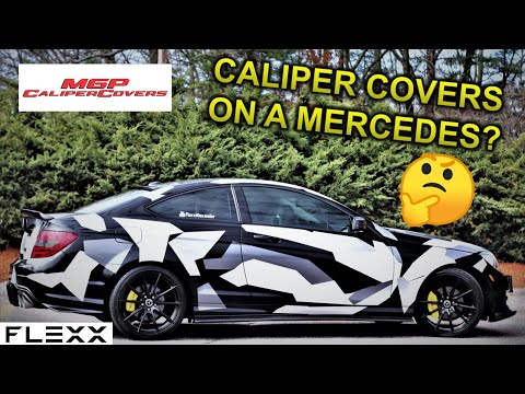 Super easy yellow Caliper Cover install on my Mercedes C250 Coupe!