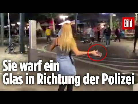 So fahndet die Polizei nach dieser Unbekannten | Krawallnacht in Frankfurt