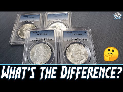 Comparing Mint State Morgan Silver Dollar Grades?