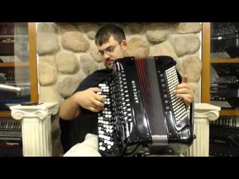 1974 - Black Arpeggio Chromatic B System 5 Row LMMM 120 $2995