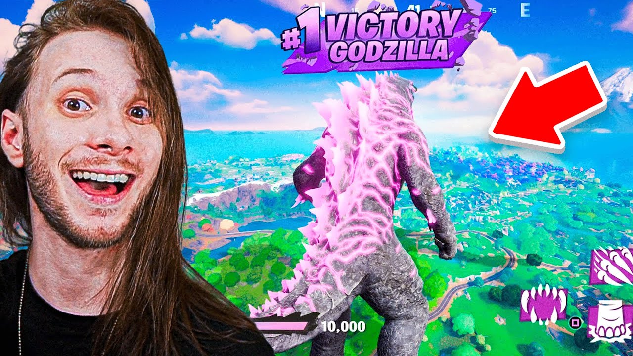 VENCI DE GODZILLA NO FORTNITE!