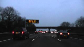 preview picture of video 'Driving On The M6 Motorway From J16 Crewe To J17 Sandbach, Cheshire East, England'