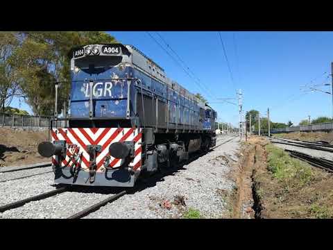 Línea Roca | GM GT-22 A904 Liviana Por Claypole + Csr Zhuzhou 125 Saliendo De Claypole