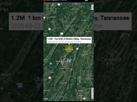 1.2 Earthquake Middle Valley, Tennessee 8-22-20