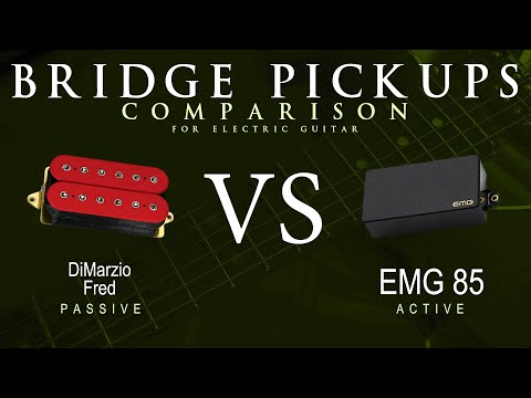 DiMarzio FRED vs EMG 85 - Bridge Guitar Pickup Comparison Tone Demo
