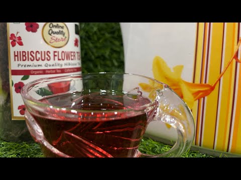 HIBISCUS FLOWER TEA || First time tried Hibiscus Flower Tea || Organic, Herbal, Caffeine Free