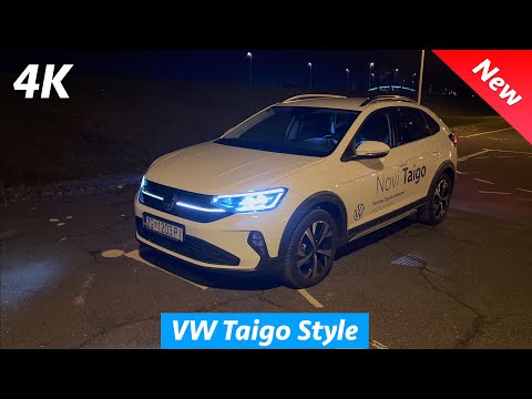 VW Taigo Style 2022 - NIGHT review in 4K | Exterior - Interior, LED Matrix lights & Ambient lights