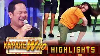 Jackque Gonzaga demonstrates to Bayani on how to dance Otso Otso | It's Showtime KapareWHO