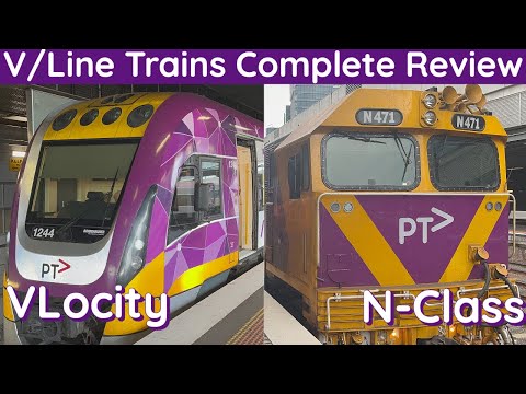 VLine Trains Complete Review | VLocity / N-Set Train | Melbourne to Geelong to Melbourne