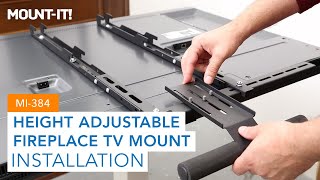 Pull Down Fireplace TV Mount | MI-384 (Installation)