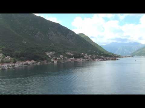 Majestic Princess Cruise Ship sings through the Fjords of Montenegro!