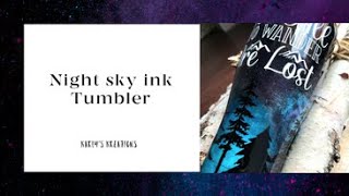 Night Sky Ink Tumbler