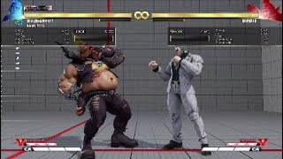 2019/1/22強くなりてぇSFVAE実況ユリアンランクマLP25000ちょい～と、立ち技キャンセルヘッド練習のコツ解説