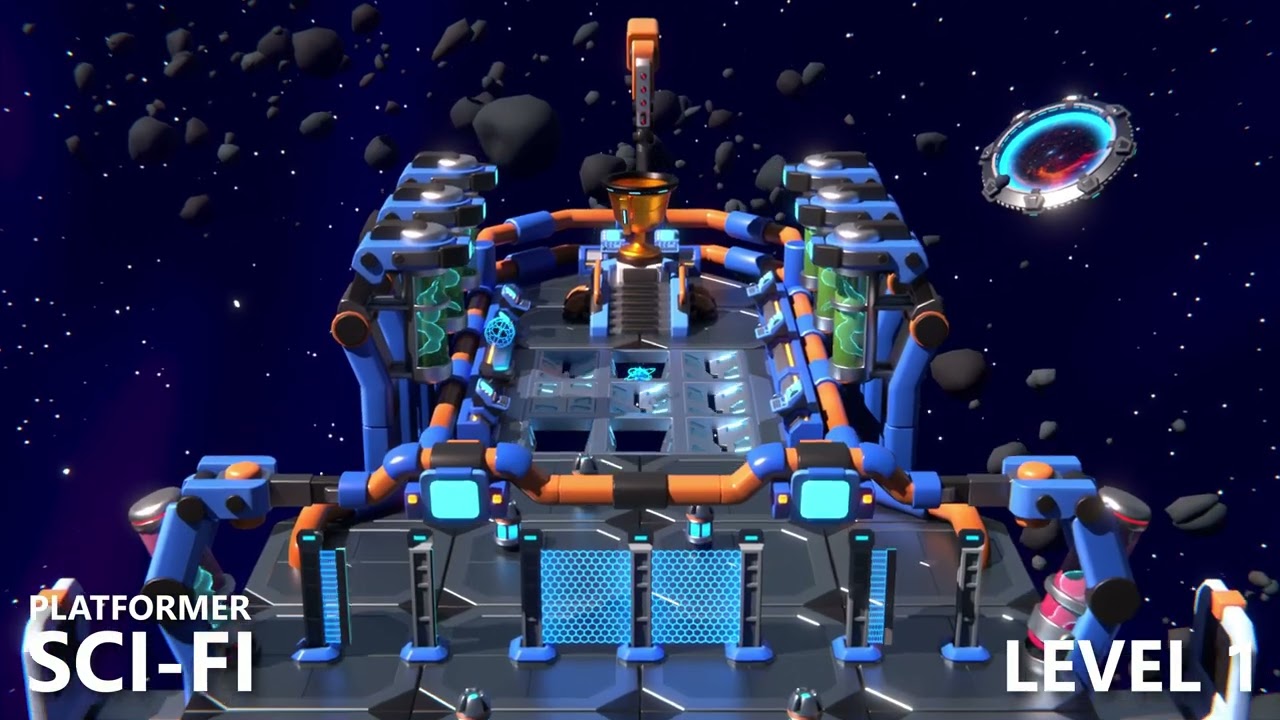 Unity Asset Store Pack - Platformer 14 Sci-Fi - Low Poly 3D Models Pack