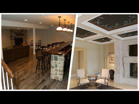 75 Beautiful Walk-Out Basement With A Standard Fireplace Design Ideas #32 🟢