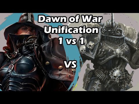 Dawn of War Unification: 1 vs 1 Witch Hunters (Futomaki) vs Chaos Space Marines (Kubini)