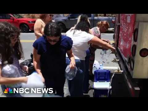 Desperate water shortage in Puerto Rico
