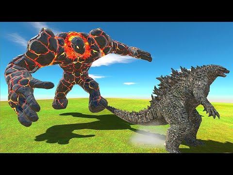 GIANT LAVABOY VS BABY GODZILLA 2021 - Animal Revolt Battle Simulator