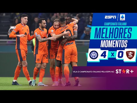 Gols e lances de Internazionale x Salernitana