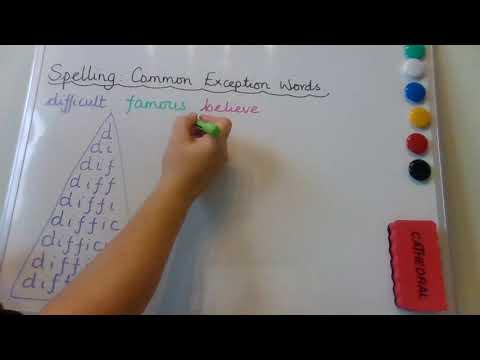 Year 3 Pyramid Spelling Lesson