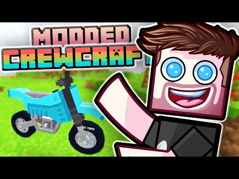 I Made a Dirt Bike! - MODDED CREWCRAFT Season 2 Episode 3! (Minecraft Gameplay)