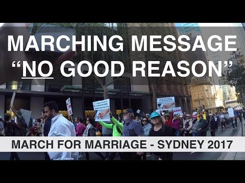 NO Good Reason (To Redefine "Marriage") @ March for Marriage Sydney  | Victor Tey (9-Sep-2017)
