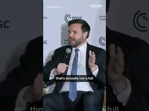 Vance says Europe and the United States are "on the same team"