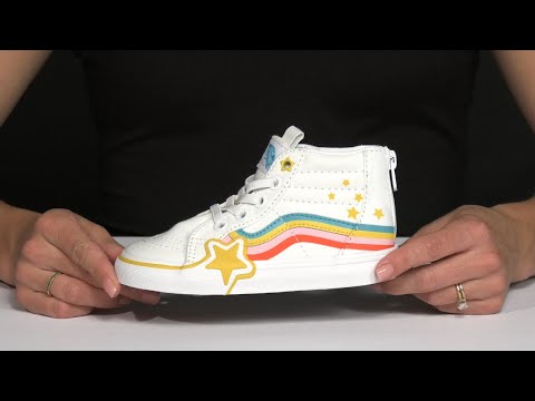 Vans Kids SK8-Hi Zip Rainbow Star (Infant/Toddler)