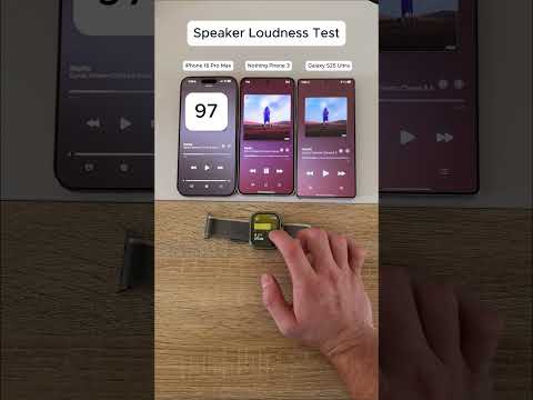 Nothing Phone 3 vs Galaxy S25 Ultra vs iPhone 16 Pro Max Speaker Loudness Test! #SoundTest #Tech