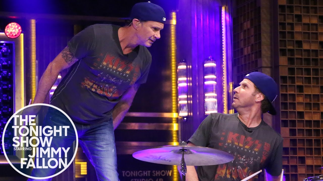 Will Ferrell and Chad Smith Drum-Off - YouTube