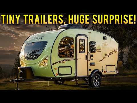 5 Best TINY Camper Trailers With INSANE BATHROOMS (Under 3,100 lbs)