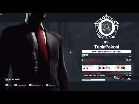 Hitman™ 3 - [18s] Three-Headed Serpent  (Santa Fortuna) Any% speedrun