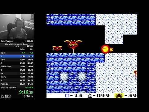 Metroid II: Return of Samus 100% in 52:07 (WR)