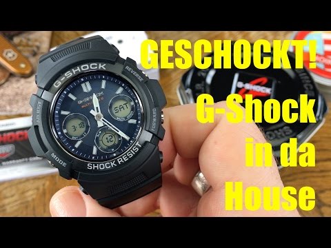 GE-SCHOCKT! Neue Casio G-Shock in der Sammlung (AWG-M100SB-2AER)
