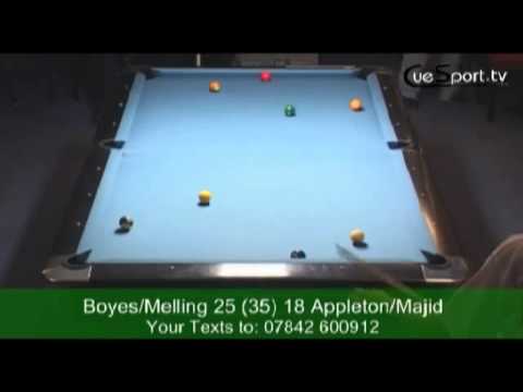 Darren Appleton Imran Majid v Karl Boyes Chris Melling   10 Ball   11 of 15