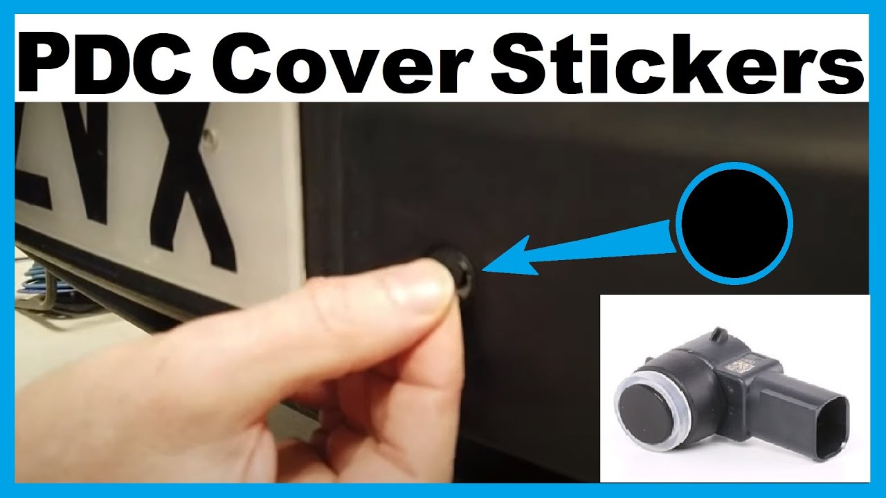 Covering Damaged / Chipped Front PDC Parking Sensors with Black Stickers