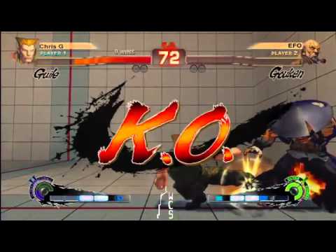 SFIV AE Windy City Showdown casuals - Chris G (Guile) Vs. EFO (Gouken)
