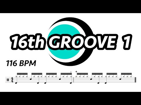 16th Drum Loop 1 (116 bpm) | Drum Beat | Drum Groove | Drum Track | Drums Only | Metronome 116 bpm