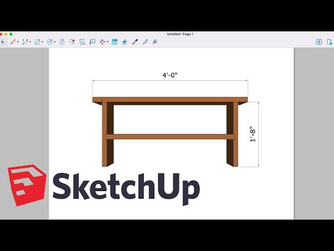 Sketchup for Woodworkers - Part 2 - Printable Plans