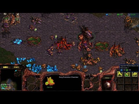 StarCraft: Remastered Co-op Campaign Zerg Mission 1 - Among the Ruins