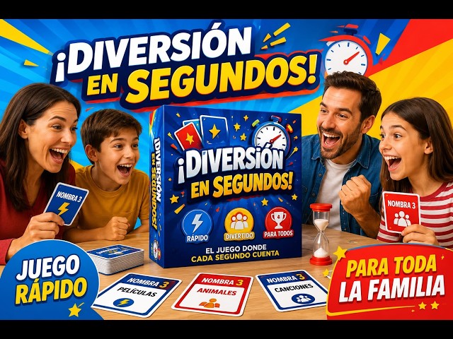 Vídeo relacionado con QuickStop - Juegos de Mesa para Familia y Amigos - Dinámico y Divertido - De 2 a 7 Jugadores - Gran Premio del Juguete 2024 - Regalo Original | Juego de Viaje