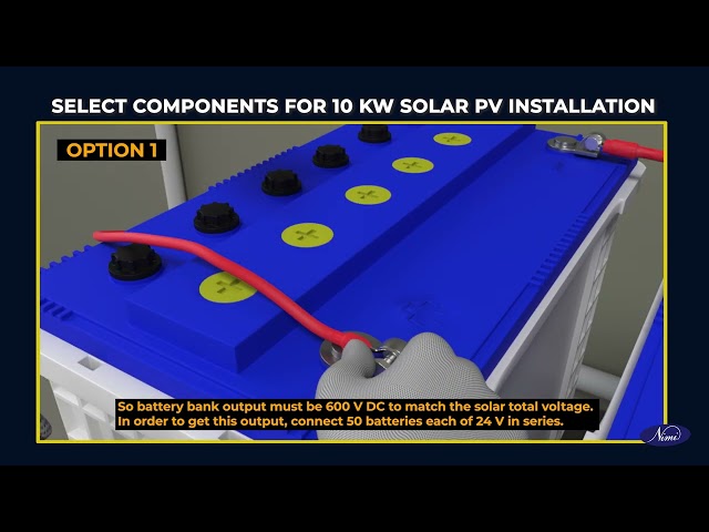prepare bill of material for a 10 kw solar photovoltaic installation
