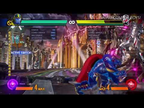 MvCI Thor & Thanos Team Beginner Auto Combo