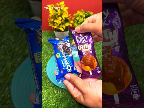 Cadbury Oreo + Dairy Milk Lolly Icecream #icecream #viral #asmr #shortvideo #tootasty #chocolate