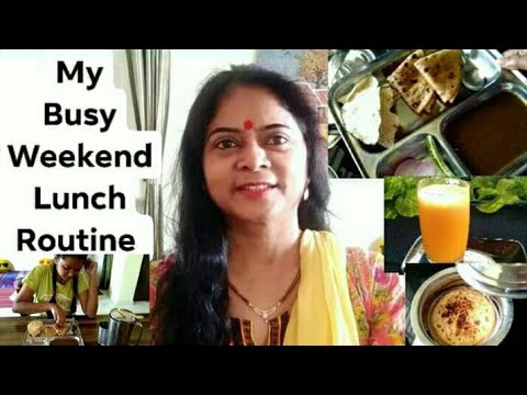 INDIAN MOM SPECIAL LUNCH ROUTINE 2019|Lunch Routine in Hindi|Kitchen Cleaning Routine|Choliya Recipe Video