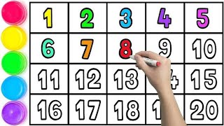 Download lagu Counting 1 to 20, 123 numbers, one two three, ginti 1 se 100 tk #learning #1234  mp3