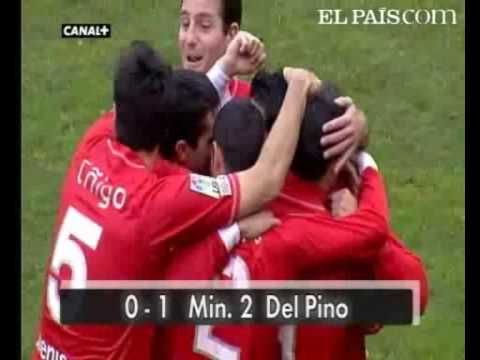 Gol de Javier Del Pino al Castellón.