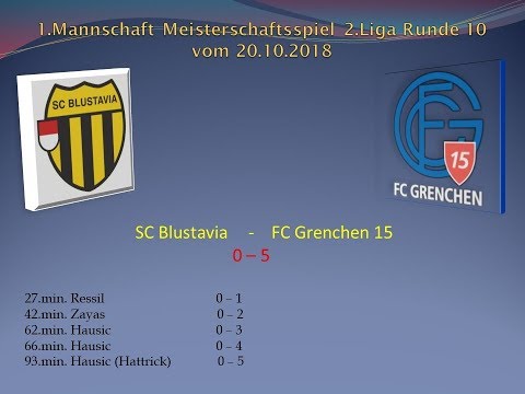 1.Mannschaft Meisterschaft 2.Liga SC Blustavia - FC Grenchen 15