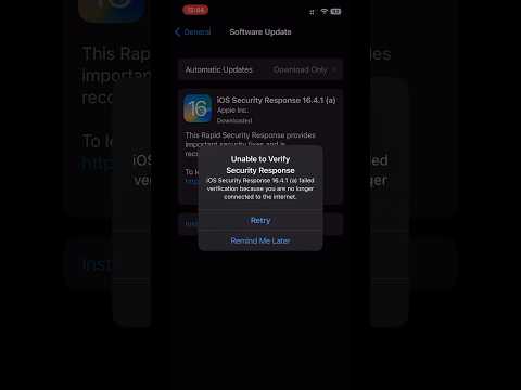 iOS 16.4.1 (a) Rapid Security Response Update Failed #shorts